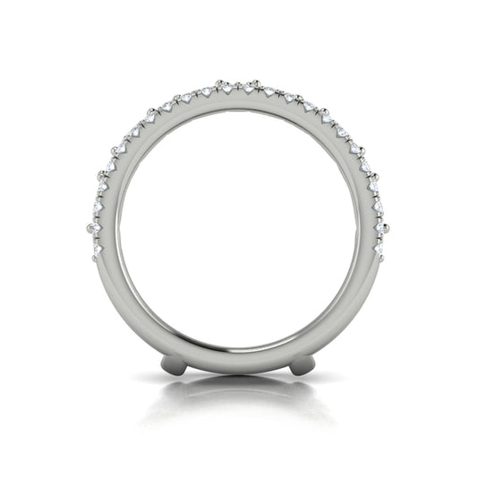 Enhancer Wedding Band in Platinum by Vlora Bridal