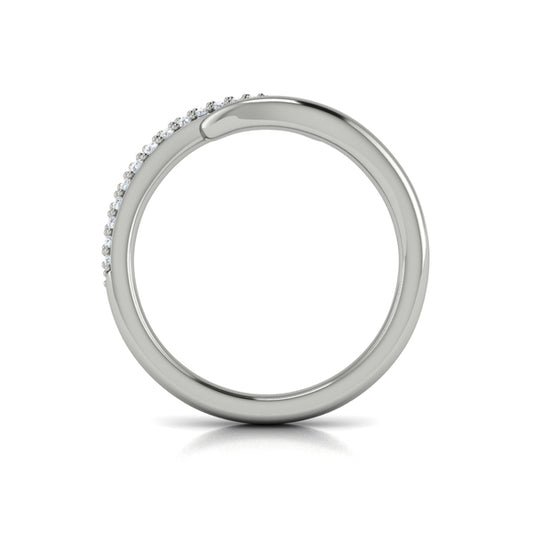 Stackables Wedding Band in Platinum by Vlora Bridal