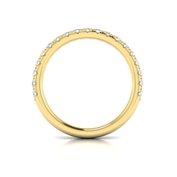 Matching Bands Wedding Band in 14K Yellow Gold by Vlora Bridal