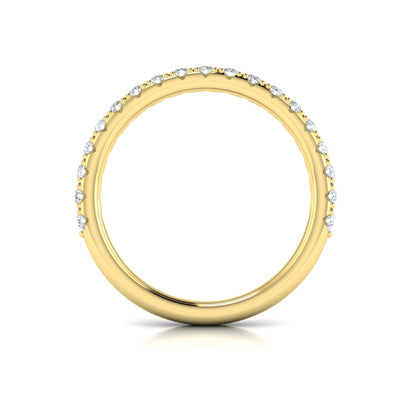 Matching Bands Wedding Band in 14K Yellow Gold by Vlora Bridal