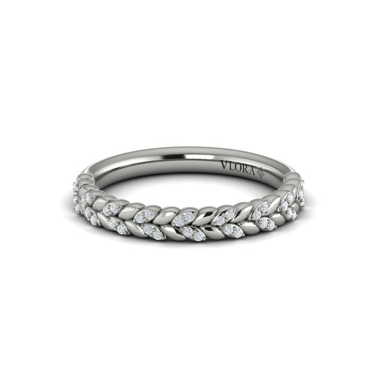 Stackables Wedding Band in Platinum by Vlora Bridal