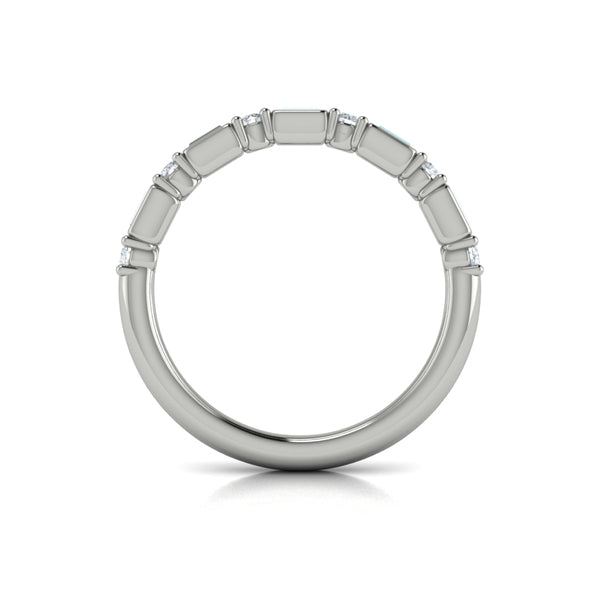 Stackable Bands Wedding Band in Platinum by Vlora Bridal