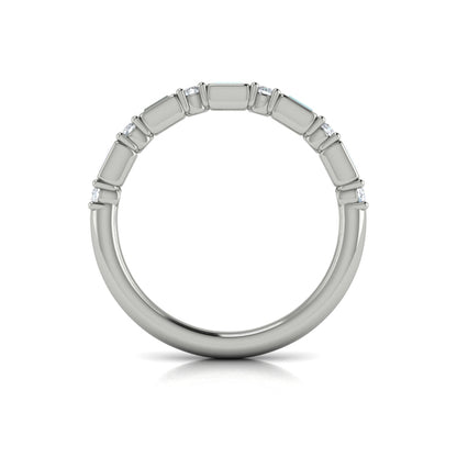 Stackable Bands Wedding Band in Platinum by Vlora Bridal