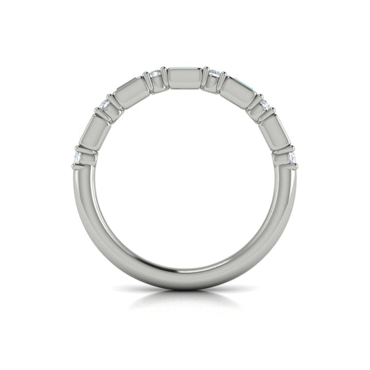 Stackable Bands Wedding Band in Platinum by Vlora Bridal