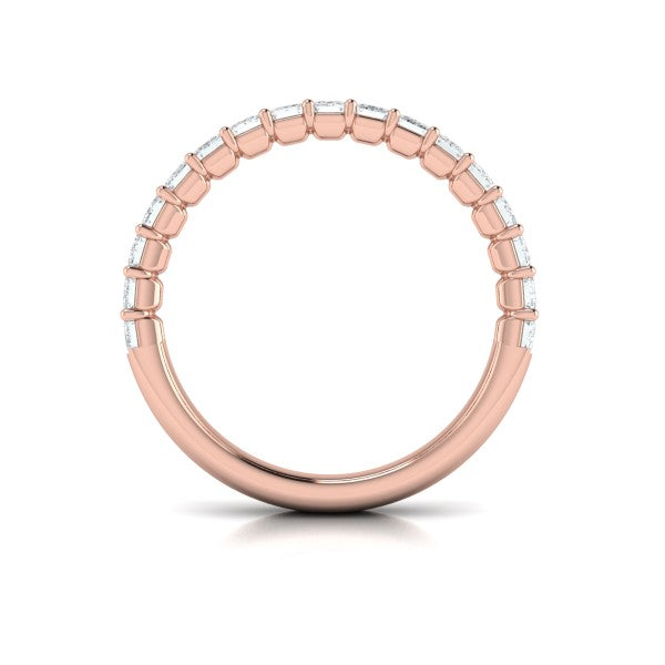 Bold Emerald Cut Stackable Band