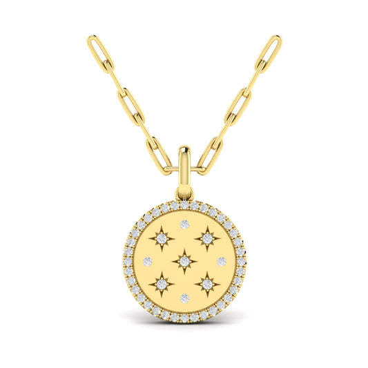 Star Diamonds and Diamond Pendant Necklace