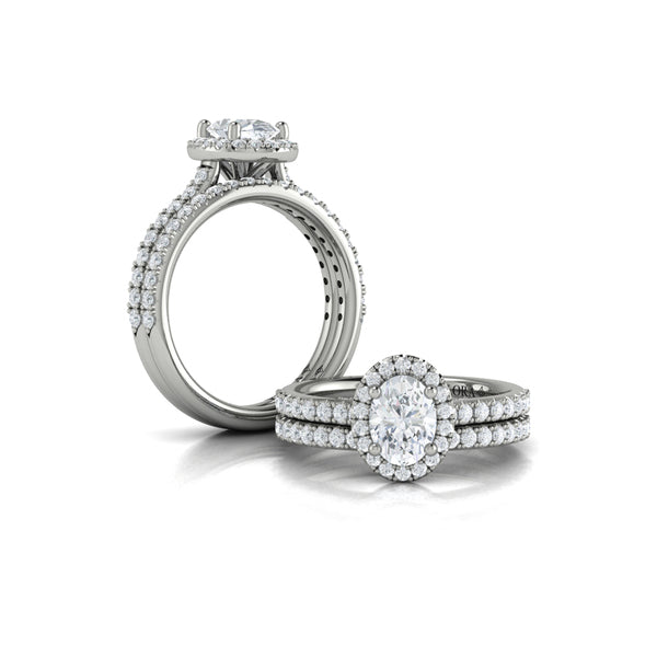 Timeless Oval Halo Engagement Ring
