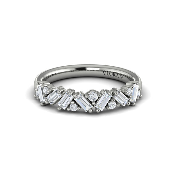 Multi Baguette and Round Diamond Ring