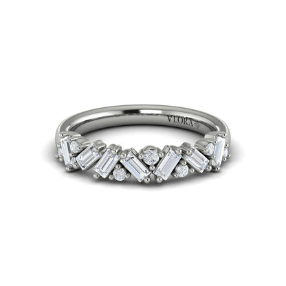 Multi Baguette and Round Diamond Ring