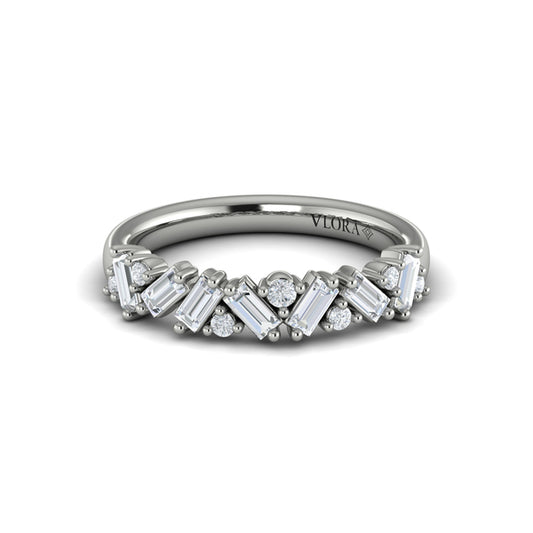 Multi Baguette and Round Diamond Ring