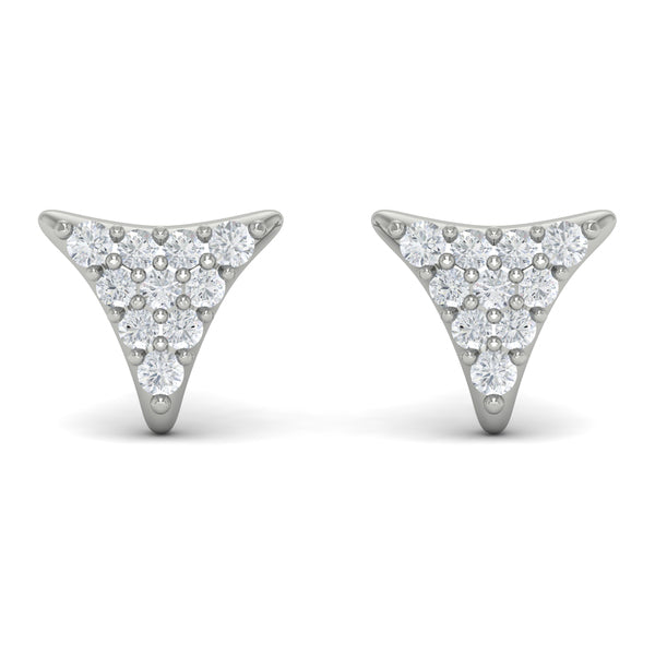 Diamond Trinity Stud Earrings