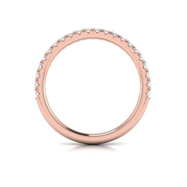 Matching Bands Wedding Band in 14K Rose Gold by Vlora Bridal