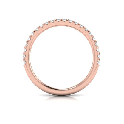 Matching Bands Wedding Band in 14K Rose Gold by Vlora Bridal