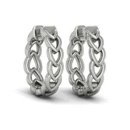 Diamond Accent Open Multi Tear Drop Link Earrings