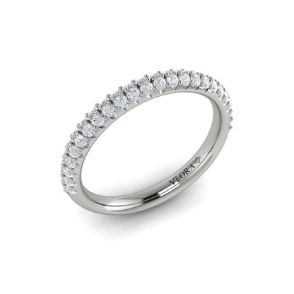 Matching Band for Solitaire Oval Engagement Ring with Hidden Halo