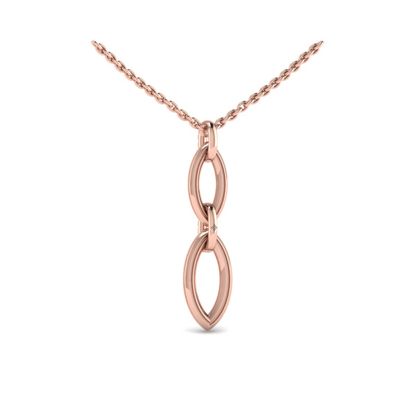 Double Drop Link Necklace