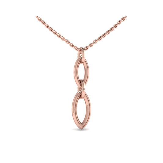 Double Drop Link Necklace