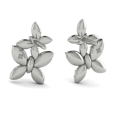 Double Butterfly Diamond Pavé Earrings