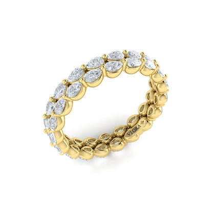 Double Pear Shape Eternity Ring