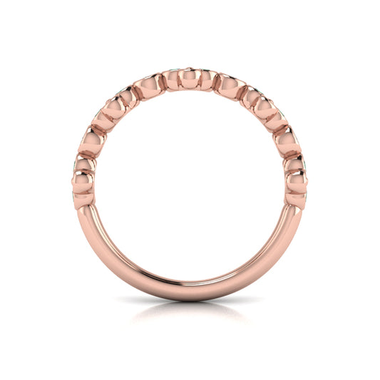 Emerald Bloom Diamond Band