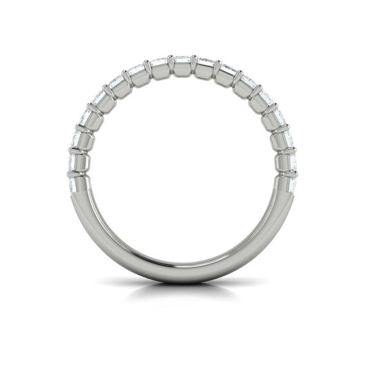 Bold Emerald Cut Stackable Band