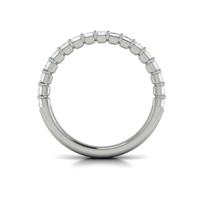 Bold Emerald Cut Stackable Band