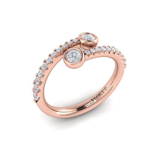 Diamond Double Wrap Ring