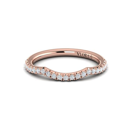 Matching Band for Enchanted Vine Oval Hidden Halo Engagement Ring