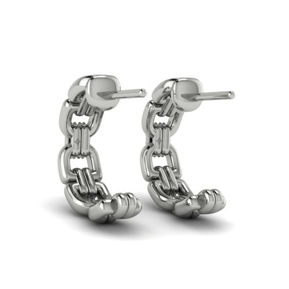 Linked Curves with Diamond Accent Earrings