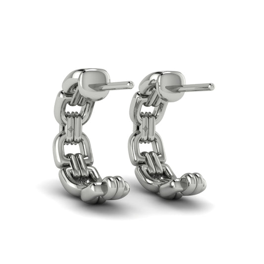 Linked Curves with Diamond Accent Earrings
