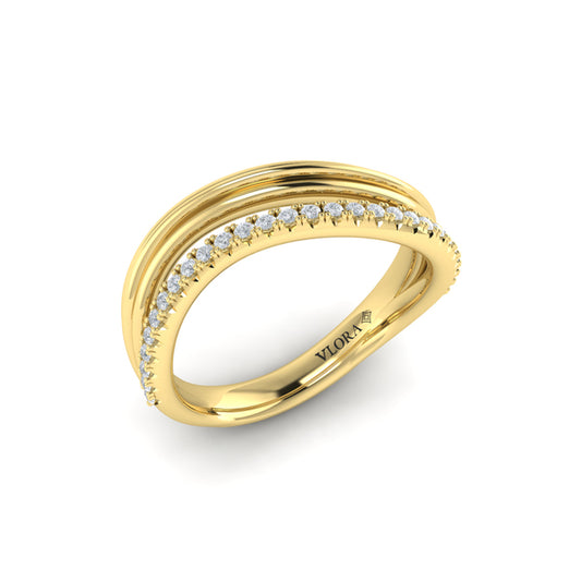Double Wave Ring