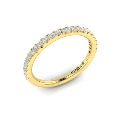Matching Bands Wedding Band in 14K Yellow Gold by Vlora Bridal