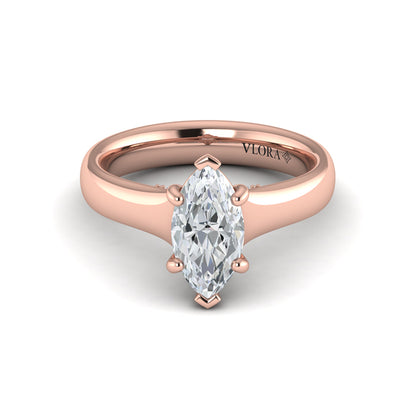 Marquise Solitaire Engagement Ring