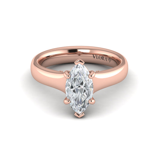 Marquise Solitaire Engagement Ring