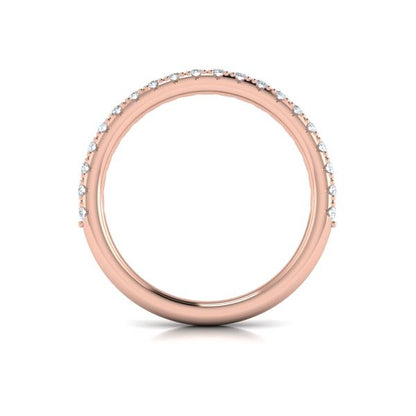 Matching Bands Wedding Band in 14K Rose Gold by Vlora Bridal