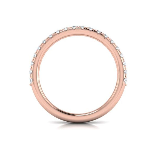 Matching Bands Wedding Band in 14K Rose Gold by Vlora Bridal