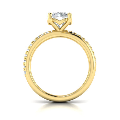 Twisted Pave Classic Engagement Ring