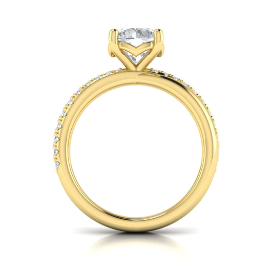 Twisted Pave Classic Engagement Ring