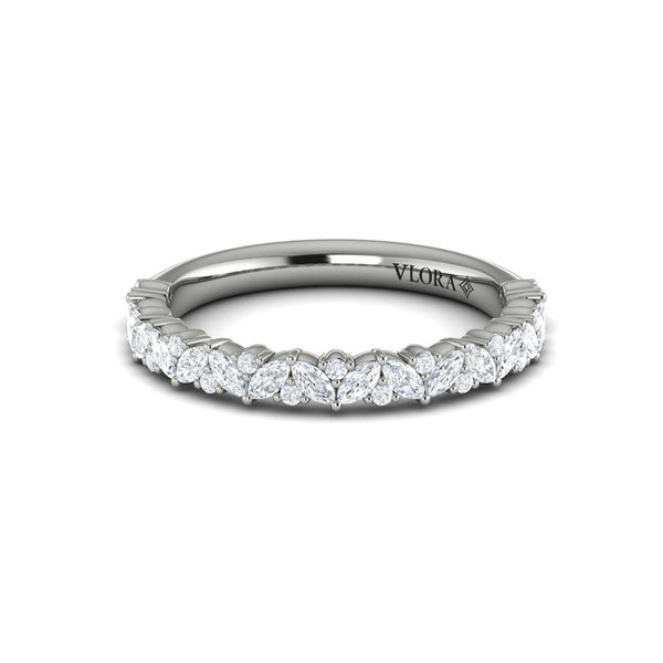 Stackable Bands Wedding Band in Platinum by Vlora Bridal