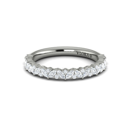 Stackable Bands Wedding Band in Platinum by Vlora Bridal