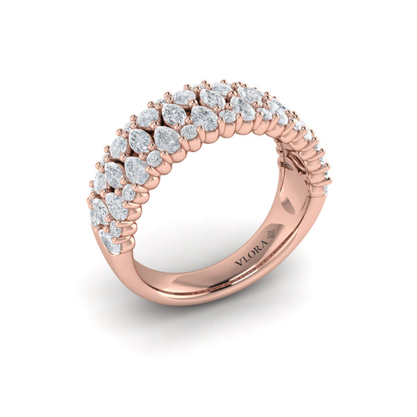 Pear, Round and Marquis Diamond Ring