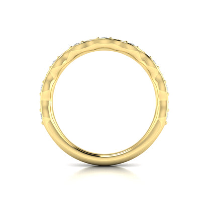 Stackables Wedding Band in 14K Yellow Gold by Vlora Bridal