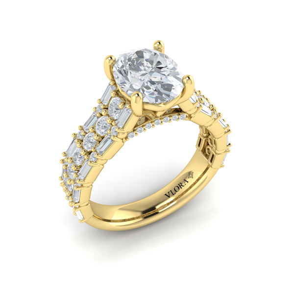 Opulent Oval Engagement Ring