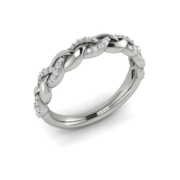 Stackable Bands Wedding Band in Platinum by Vlora Bridal