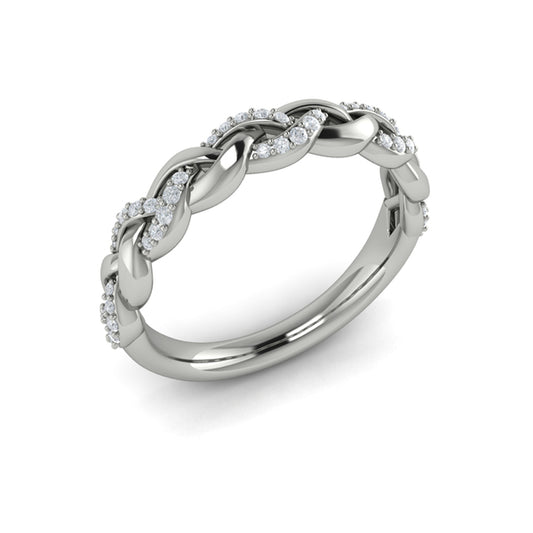 Stackable Bands Wedding Band in Platinum by Vlora Bridal