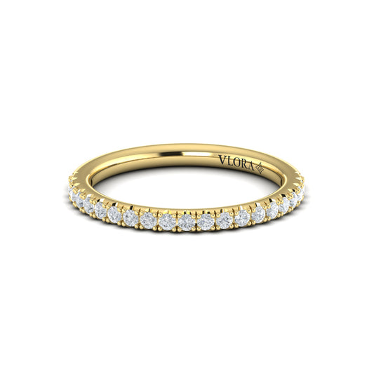 Matching Band for Contoured Bezel Diamond Engagement Ring