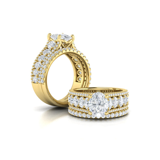 Dramatic Oval Engagement Ring