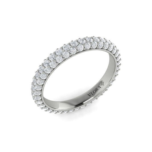 Eternity Bands Wedding Band in Platinum by Vlora Bridal