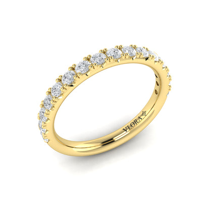 Matching Bands Wedding Band in 14K Yellow Gold by Vlora Bridal