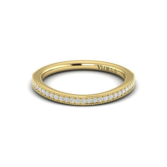 Matching Band for Vintage Splendor Oval Split Shank Engagement Ring